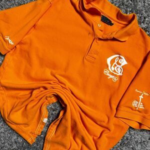 2000s Coogi Orange Polo Shirt